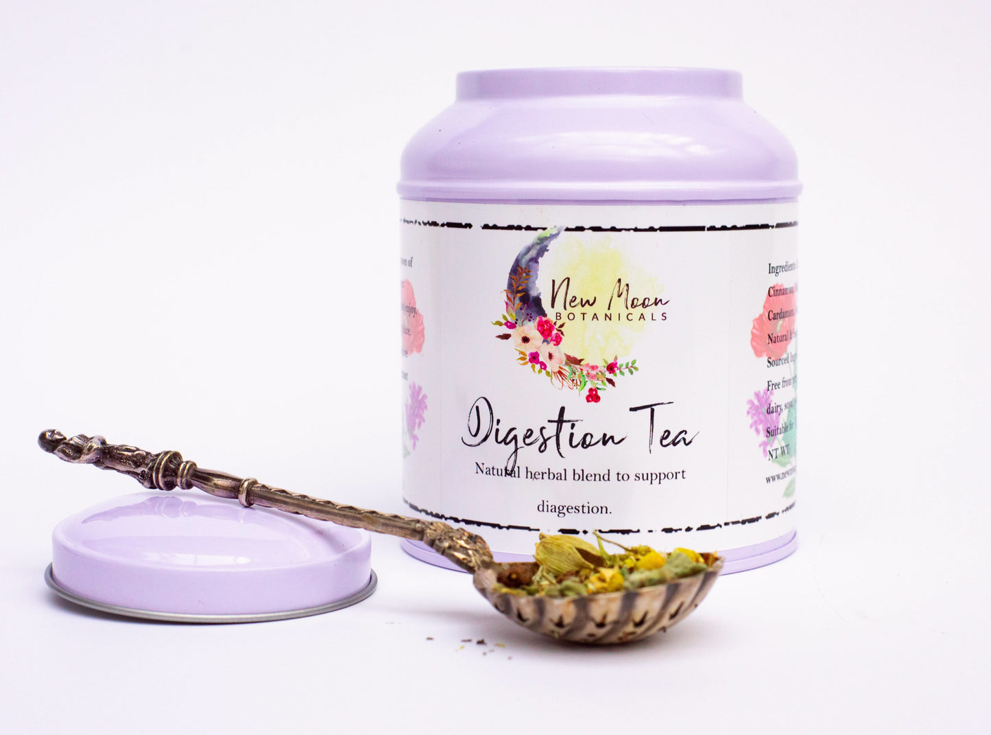 botanical digestion tea in eco pouch