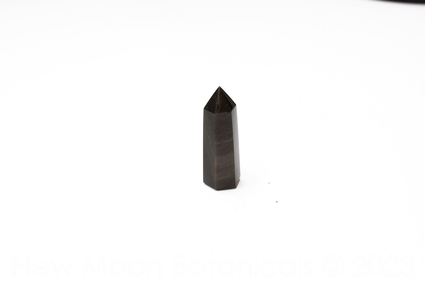 Black Obsidian Polished Gemstone Tower – Protection, Grounding & Shadow Work