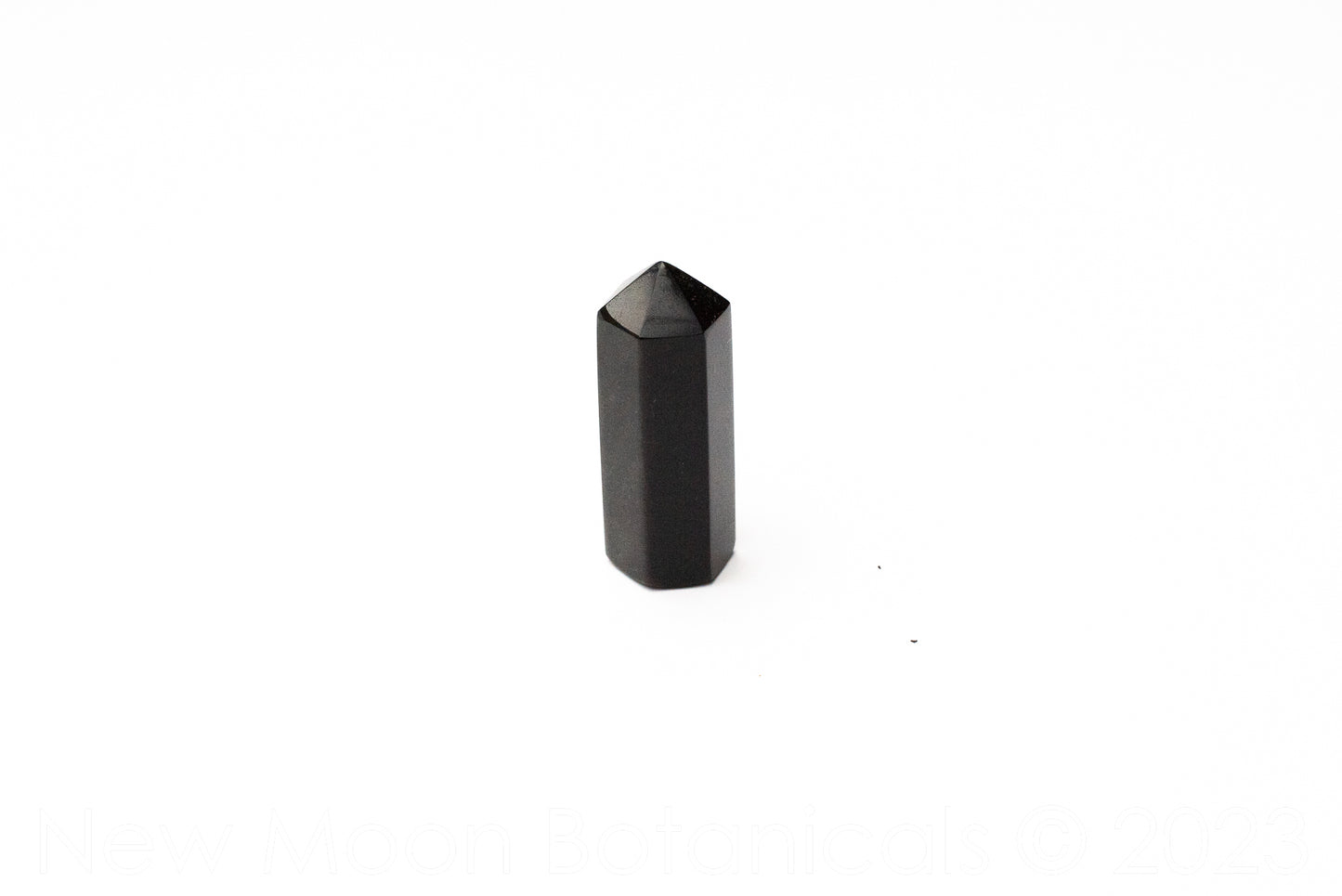 Black Obsidian Polished Gemstone Tower – Protection, Grounding & Shadow Work