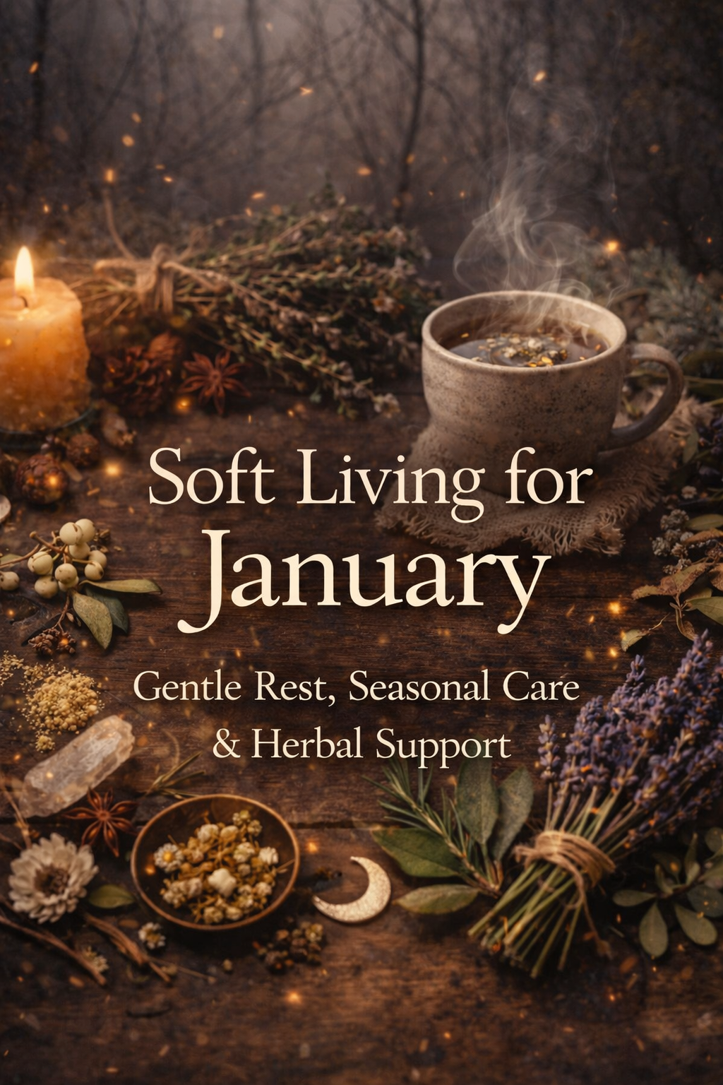 Soft living in January with herbal tea, winter rituals and gentle rest