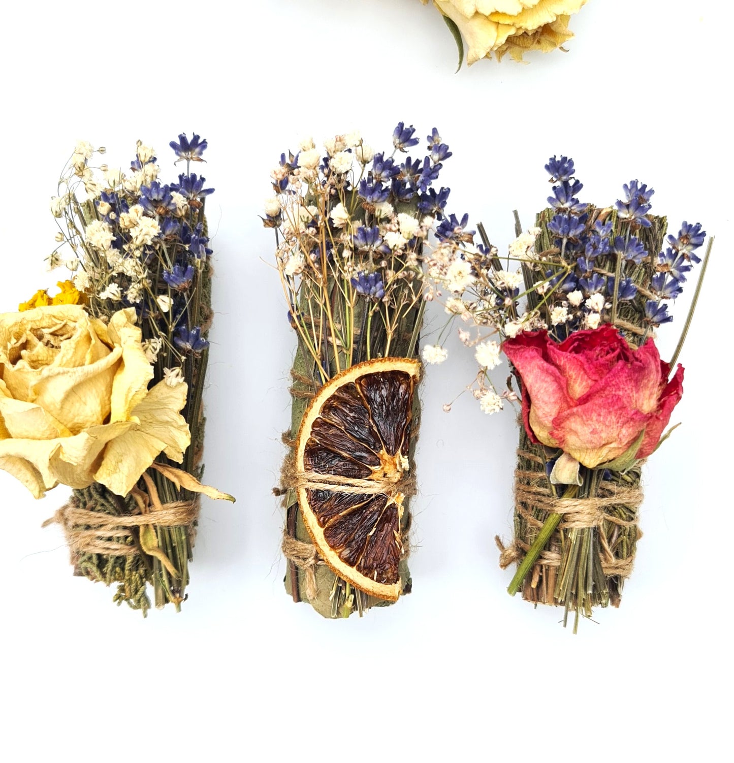 Floral Eucalyptus Smudge Stick – Natural Cleansing for Energy & Air Purification.