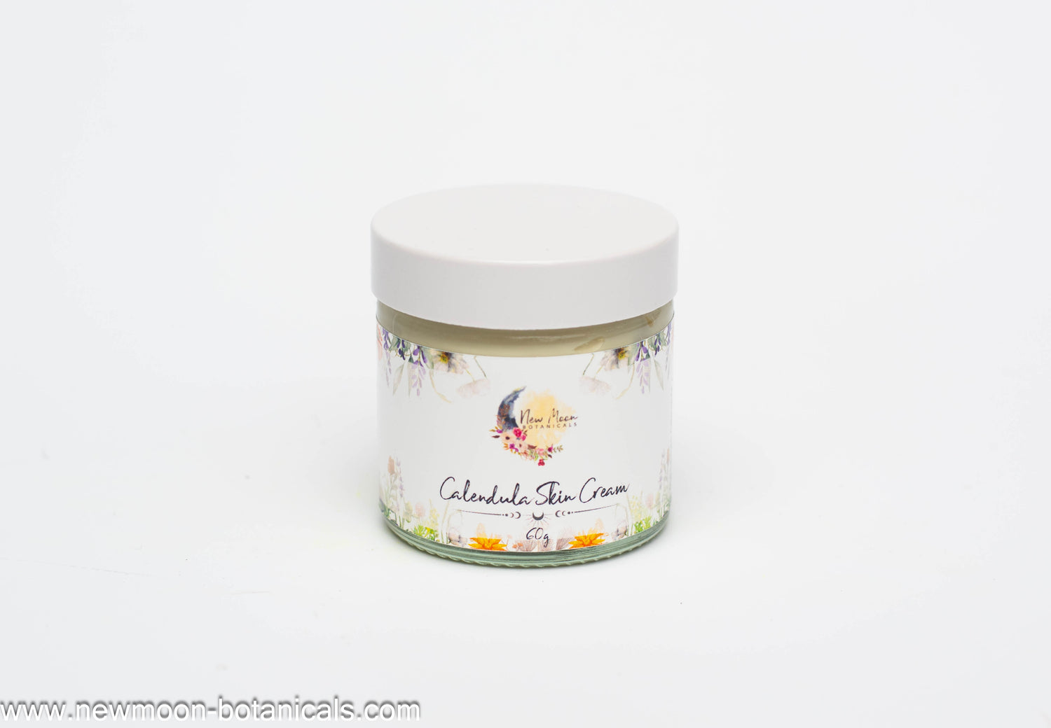 Healing cream for skin with Calendula flowers