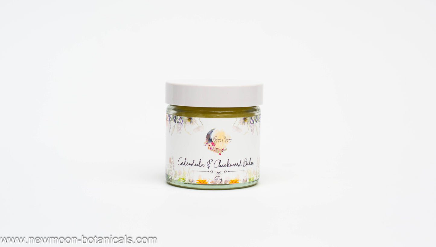 Calendula & Chickweed Balm | Natural Moisturising Skin Balm | Healing Skin Balm