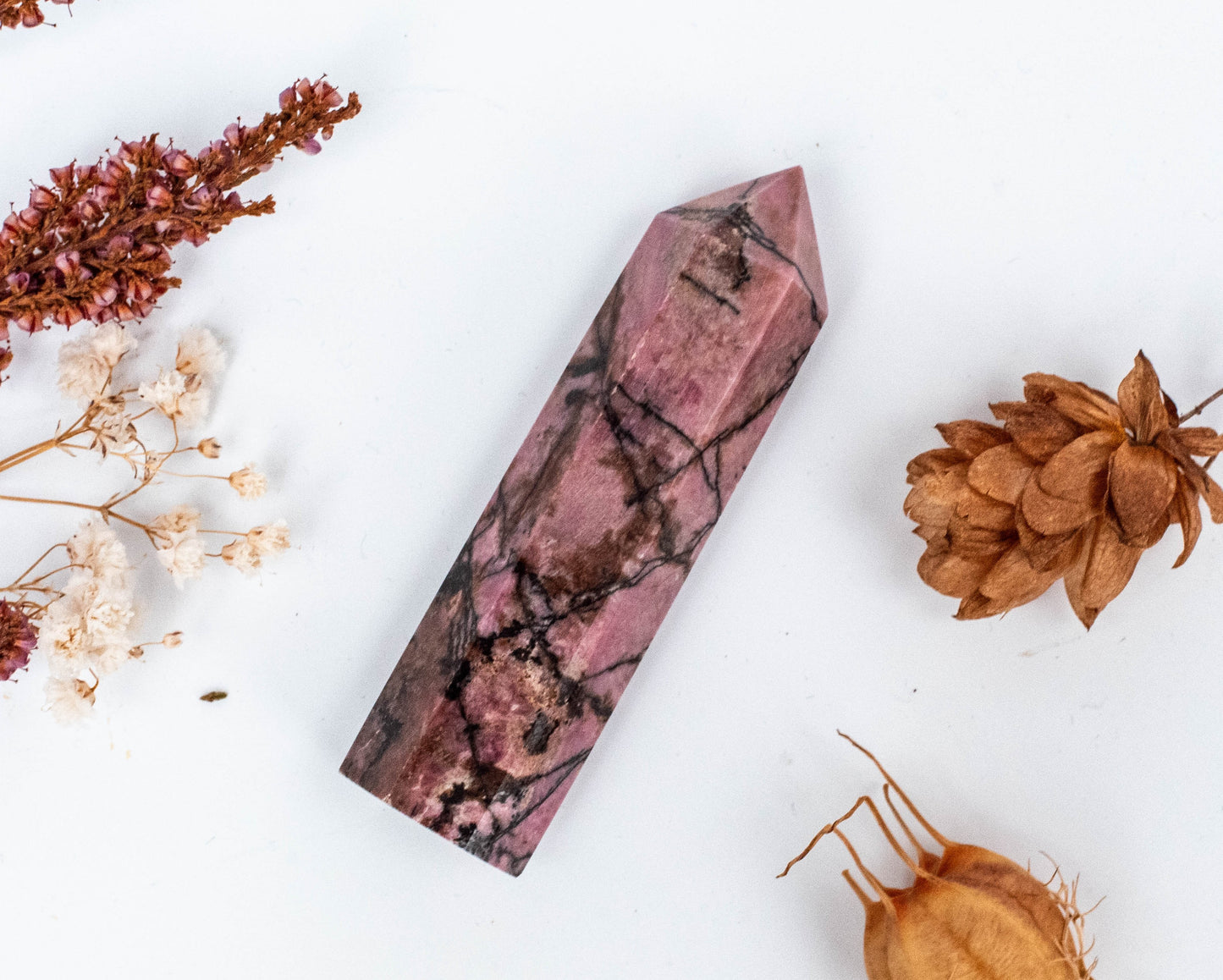 Rhodonite Polished Stone| Self love & Healing | Meditation