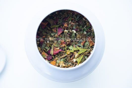 soothing floral tea blend with chamomile and vervein