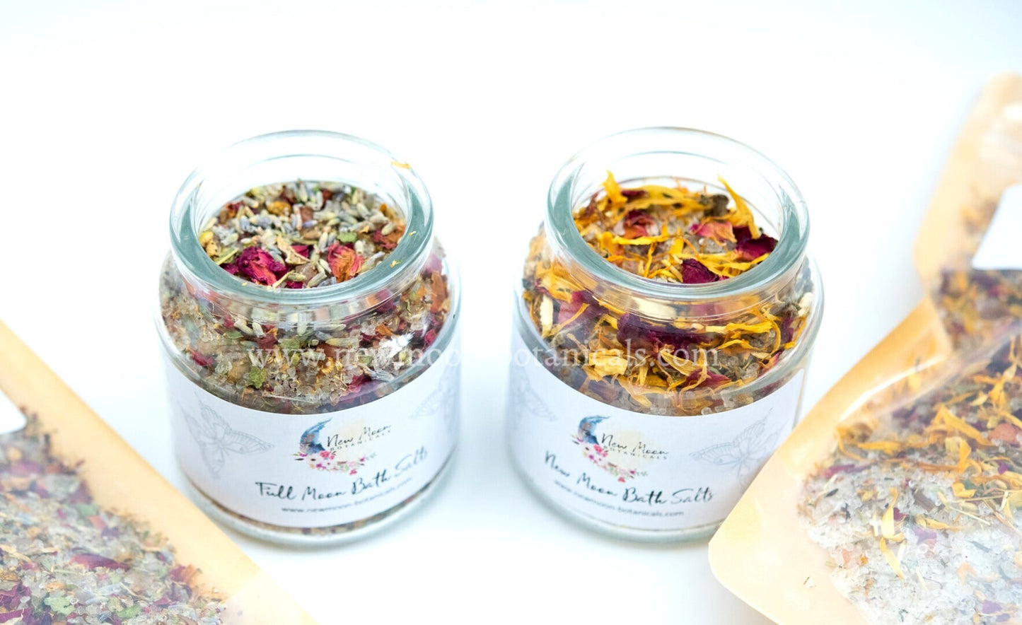 Full Moon & New Moon Bath Salt | Ritual Bath | Herbal Infused Bath Salts